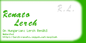 renato lerch business card