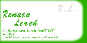 renato lerch business card